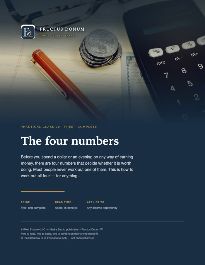 Cover of The four numbers