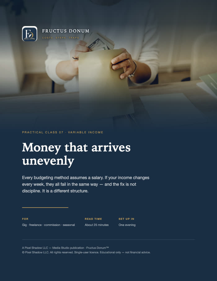Cover of Money that arrives unevenly