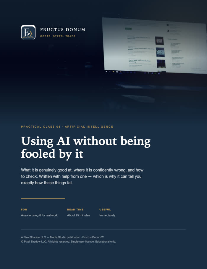 Cover of Using AI without being fooled by it